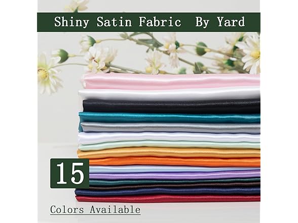 CNSUPMK Satin Fabric by The Yard