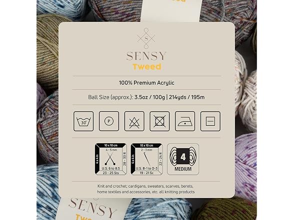 S Sensy Tweed-Premium Acrylic #4 Medium
