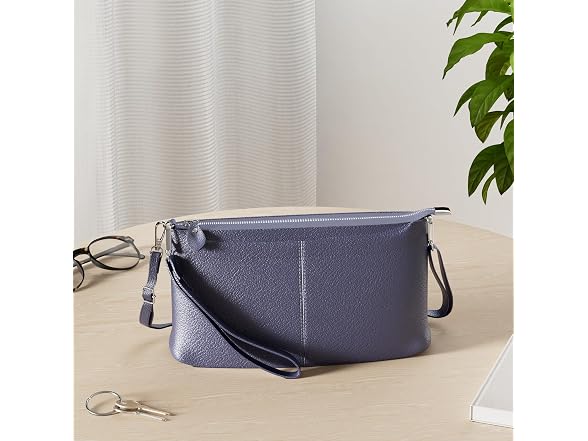 befen Leather Wristlet Clutch Wallet Purses Small Envelope
