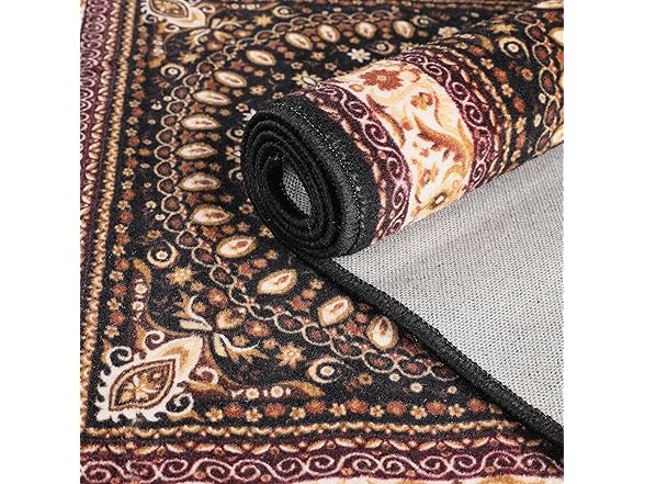 Superior 2'7"x6' Classic Floral Medallion Indoor Area Rug