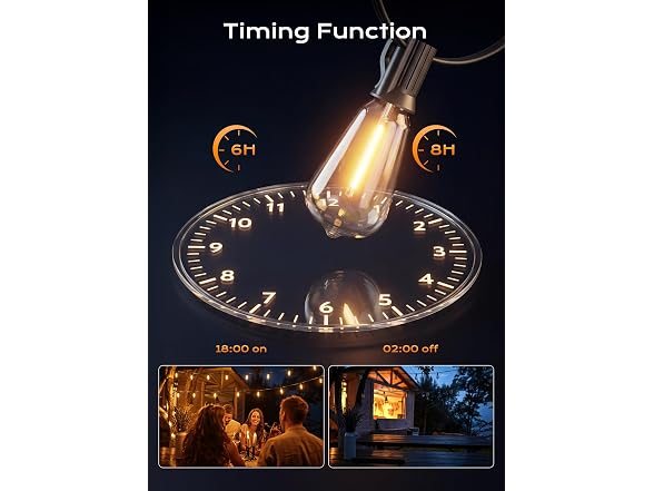 Minetom 152FT Outdoor String Lights with Remote