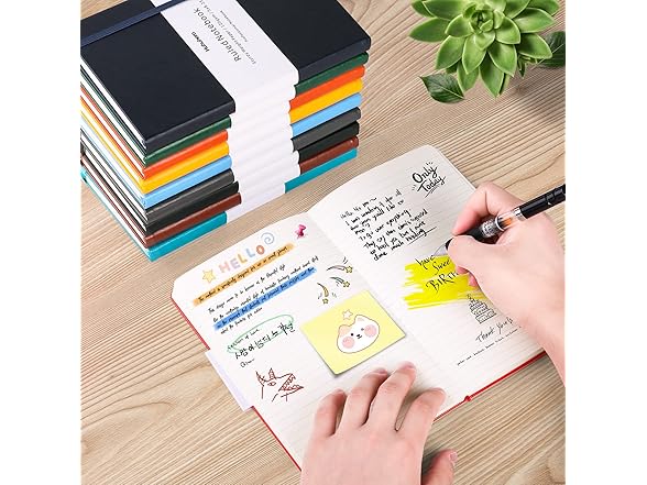 Huhuhero Lined Journal, Matte Black