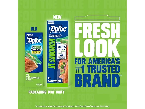 Ziploc XL Sandwich Bags 360 Count