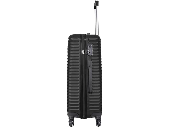 Tucci Italy Travola 3-Piece Hardside Spinner Luggage Set, Blk