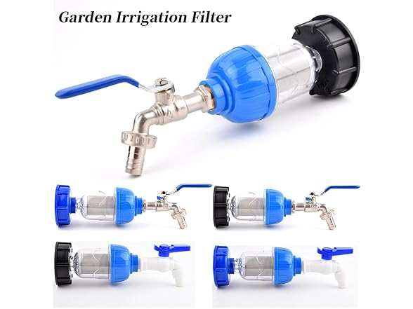 BVKINHFFO GAR-83 1/2in IBC Tank Tap Adapter Filter