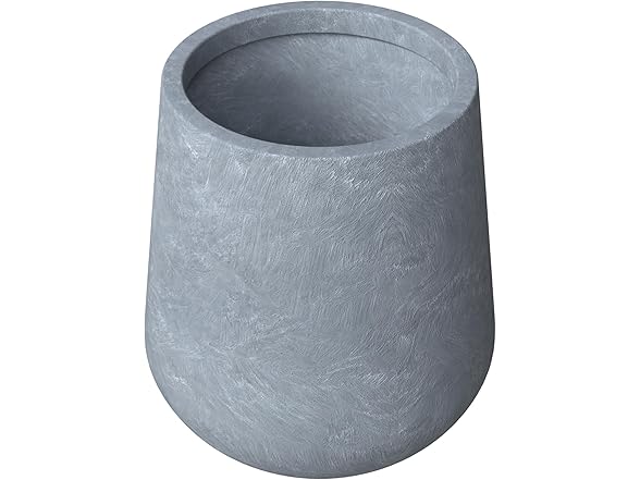 LeisureMod Orchid Stone Planter Grey