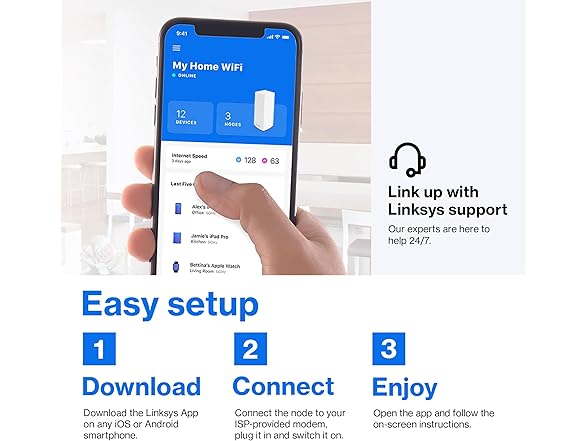 Linksys Velop Tri-Band Mesh Wi-Fi 6 System