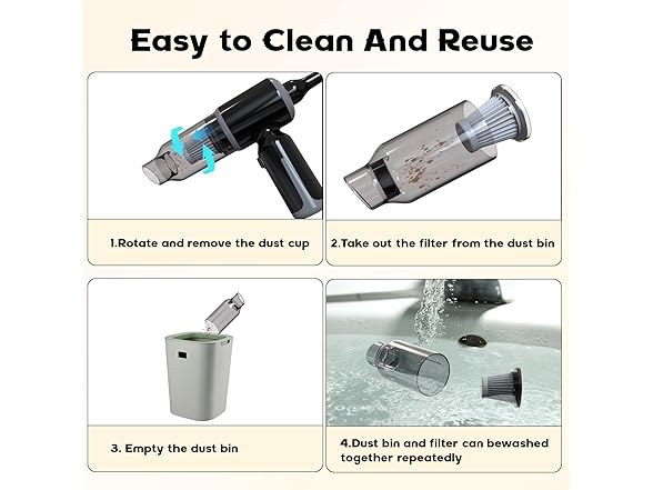 Flla 3 in1 Cordless Vacuum & Air Duster