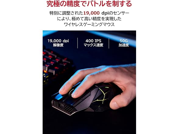 ASUS ROG Spatha X Wireless Gaming Mouse, 19000 DPI