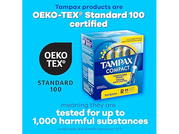 Tampax Pocket Pearl Plastic Tampons, 30-Count