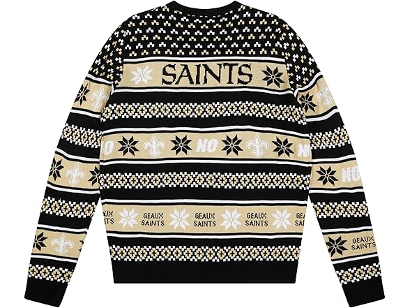 NEW ORLEANS SAINTS (Large) Big Logo Ugly Sweater