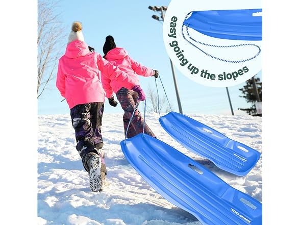 Slippery Racer PlasticToboggan Snow Sled