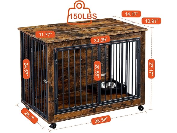 Heavy Duty 38" Dog Kennel Furniture