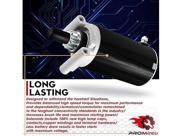 Starter Motor Replaces Cub Cadet