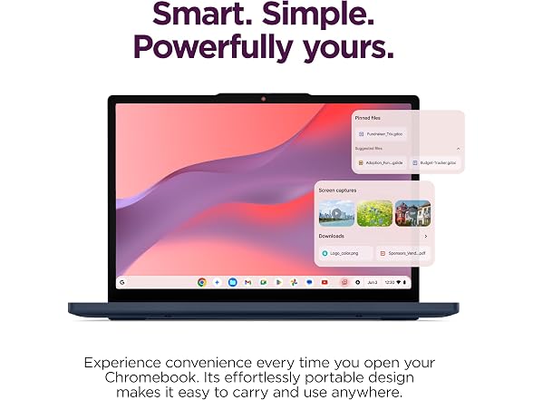Lenovo Chromebook m 14" Everyday Laptop