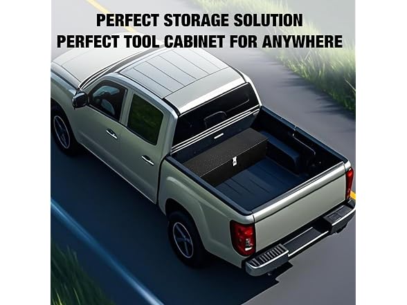 OUTLANE Heavy Duty Aluminum Underbody Truck Tool Box – 30x13x9.6
