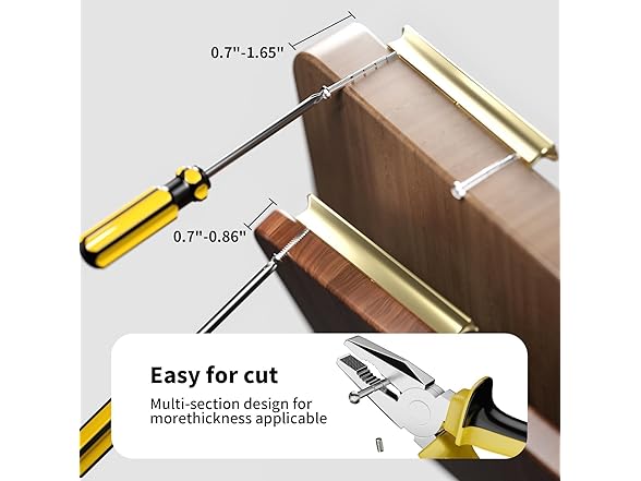 Cobbe Elite 10 Pack Luxurious Brushed Gold Cabinet Pulls