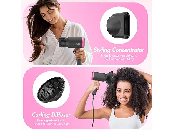 ANIEKIN Hair Dryer Light Grey