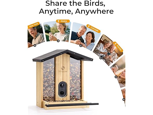 TT Nature 3L Smart Bird Feeder Camera