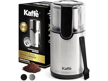 $14.99, Was $22.49, 33% Off! Kaffe Electric Coffee Grinder with Removable Cup (3.5oz) dealfomo