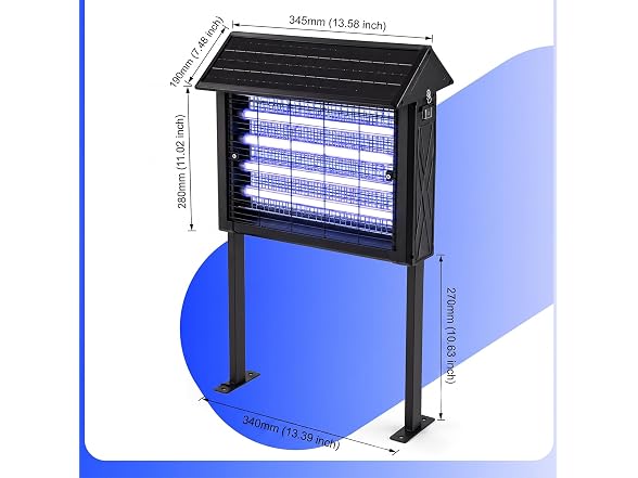 Thcritter Solar Bug Zapper, Small