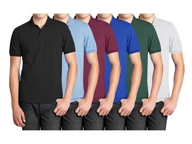 $29.99, Was $29.99 5Pk Men's Classic Polo Golf Shirt dealfomo