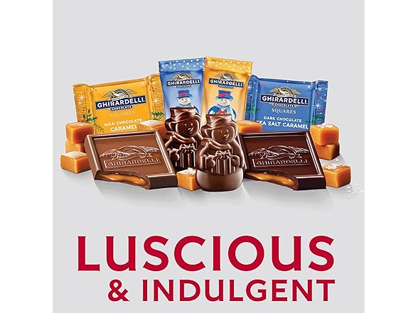Ghirardelli Holiday Caramel Choc Squares