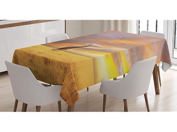 Ambesonne Safari Tablecloth, Giraffe