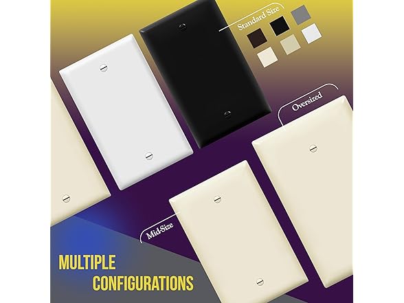 ENERLITES Blank Device Wall Plate