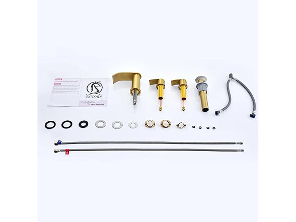 8" Gold Waterfall Sink Faucet