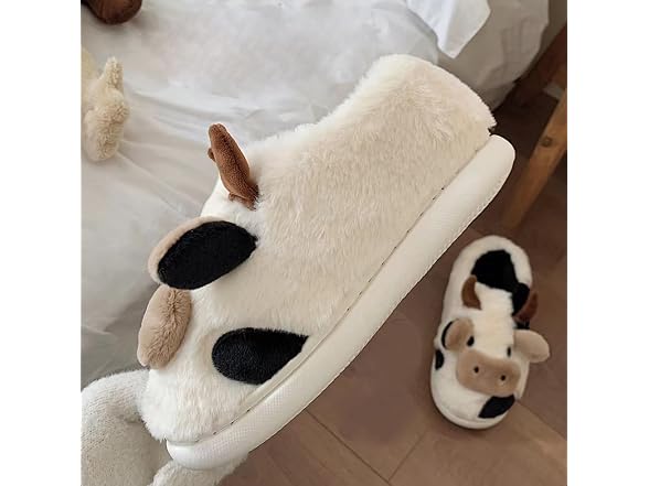 XIXITIAO Cute Cow Slippers