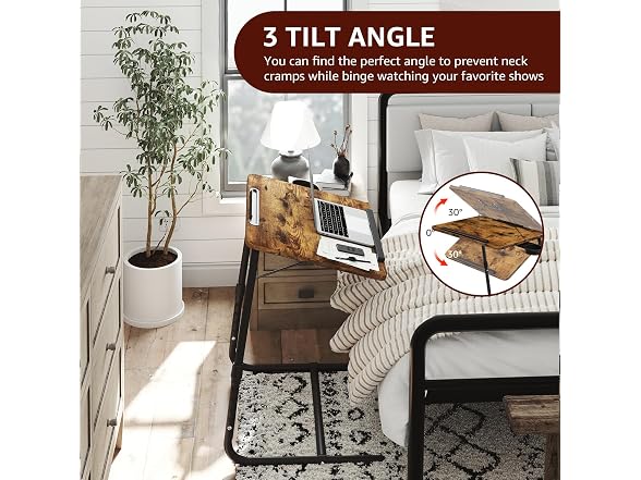 NUTIKAS Folding TV Trays 2-Pk - Rustic