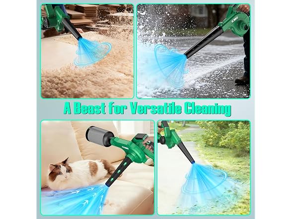 K I M O. Cordless Leaf Blower and Vacuum Combo 4 In 1