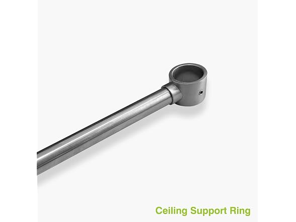 Naiture 36'' SS Shower Rod Ceiling Support