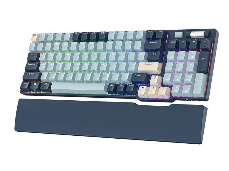 RK ROYAL KLUDGE RK96 Mechanical Keyboard, RGB Blue