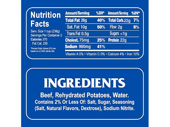 Armour Corned Beef Hash, 14oz (Pk 12)