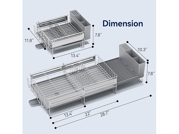 Pantasia Expandable Stainless Dish Rack