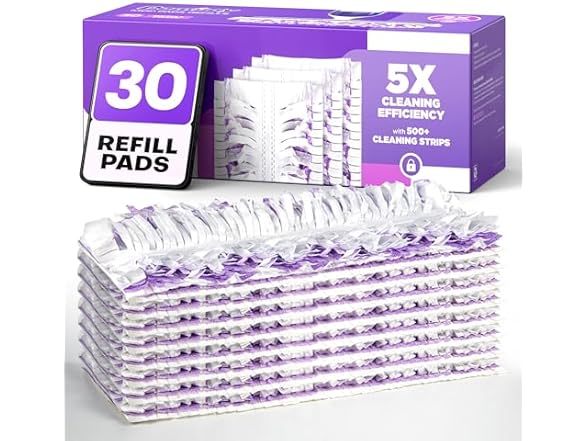 Domudy Cleaning Power Mop Refills 30 Count