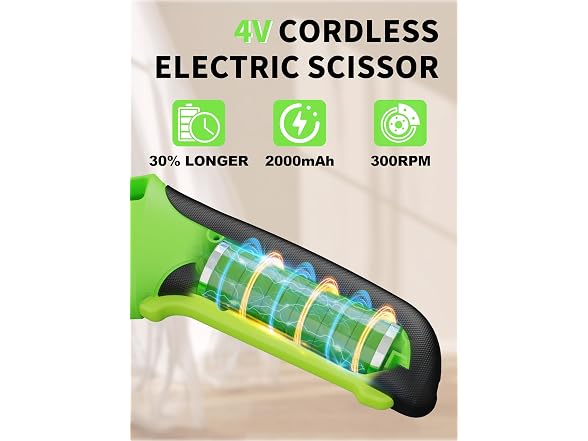 Virsin 4V Cordless Electric Scissors - Gallery 3