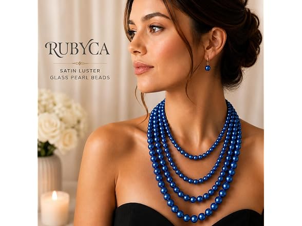 RUBYCA 200Pcs Czech Tiny Satin Luster Glass Pearl Bead