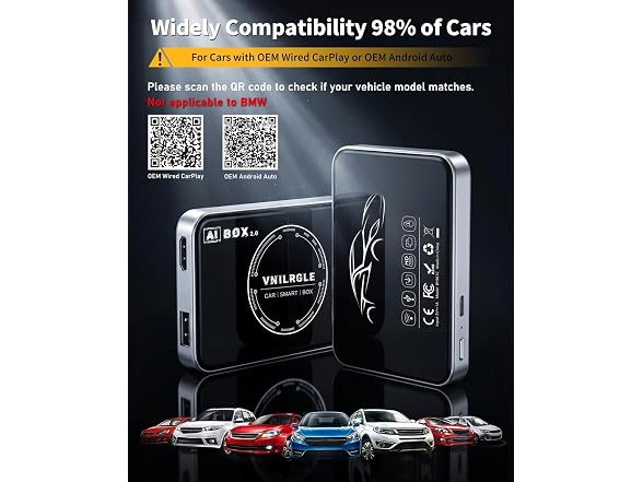COTOWE Wireless CarPlay Remote Wi-Fi 6