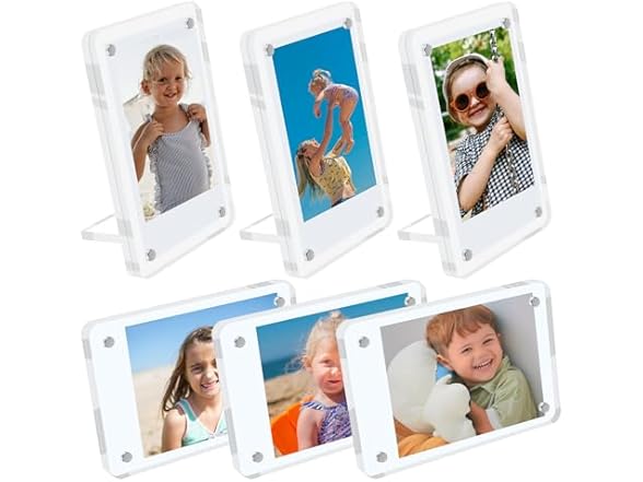 Acrylic magnetic picture frame