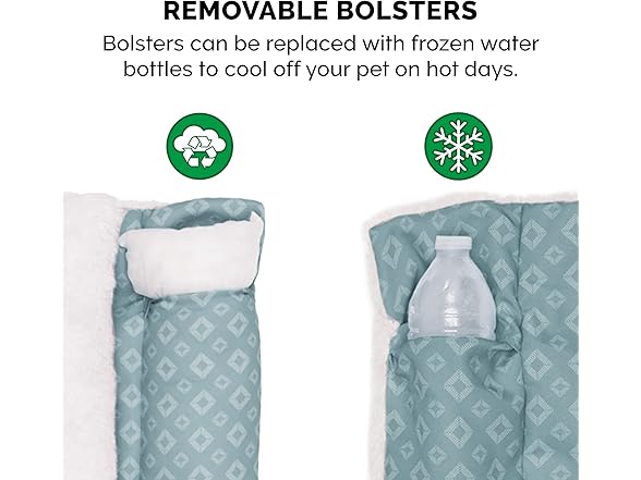 Furhaven Cat Bed - Aqua, Small