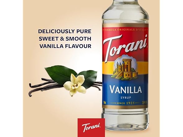 Torani® Vanilla Syrup (750 mL /25.4 oz )