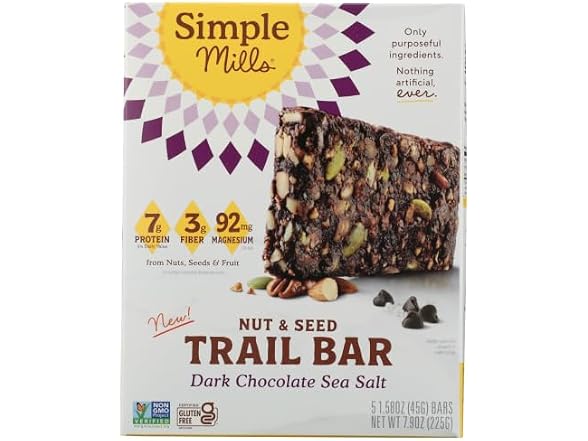 Simple Mills Dark Chocolate Sea Salt Bar 7.9 OZ