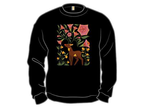 Deer and Flowers