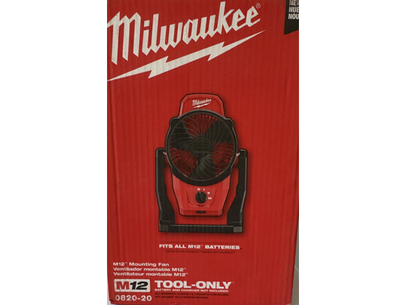 Milwaukee 0820-20 M12 12-Volt Jobsite Fan