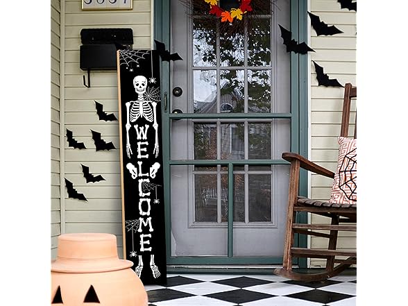Halloween Porch Sign Welcome
