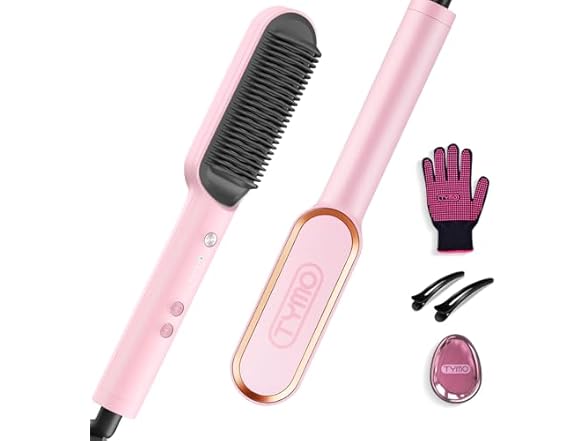 TYMO Ring Hair Straightener Comb Straightening Brush