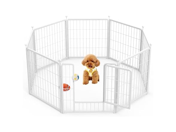 HealSmart Dog Playpen, 24"H, 8 Panels